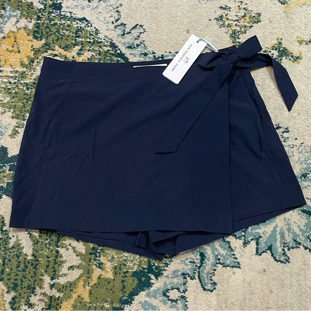 NEW $78 Southern Tide womens size 8 navy blue Jourdan skort skirt shorts